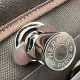 エルメス HERMES エールバッグジップPM K刻 エベンヌ シルバー金具 トワル/ハンター レディース ショルダーバッグ