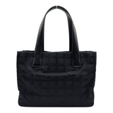 シャネル CHANEL ニュートラベルライントートPM A20457 8番台 ブラック ナイロン/レザー レディース トートバッグ