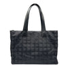 シャネル CHANEL ニュートラベルライントートMM A15991 10番台 ブラック ナイロンジャガード/レザー レディース トートバッグ