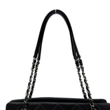 シャネル CHANEL マトラッセ チェーントートバッグ A67294 18番台 ブラック シルバー金具 キャビアスキン レディース トートバッグ