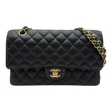 シャネル CHANEL マトラッセ25 A01112 21番台 ブラック ゴールド金具 キャビアスキン レディース ショルダーバッグ