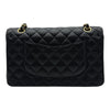シャネル CHANEL マトラッセ25 A01112 21番台 ブラック ゴールド金具 キャビアスキン レディース ショルダーバッグ