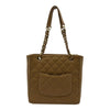 シャネル CHANEL PSTチェーントートバッグ A50994 8番台 ベージュ ゴールド金具 キャビアスキン レディース トートバッグ