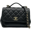 シャネル CHANEL ビジネスアフィニティ ショルダーバッグ A93607 ブラック ゴールド金具 キャビアスキン レディース