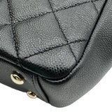 シャネル CHANEL ビジネスアフィニティ ショルダーバッグ A93607 ブラック ゴールド金具 キャビアスキン レディース