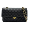 シャネル CHANEL マトラッセ25 A01112 27番台 ブラック ゴールド金具 キャビアスキン レディース ショルダーバッグ