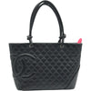 シャネル CHANEL カンボンライントート ラージ A25169 9番台 ブラック カーフ レディース ショルダーバッグ