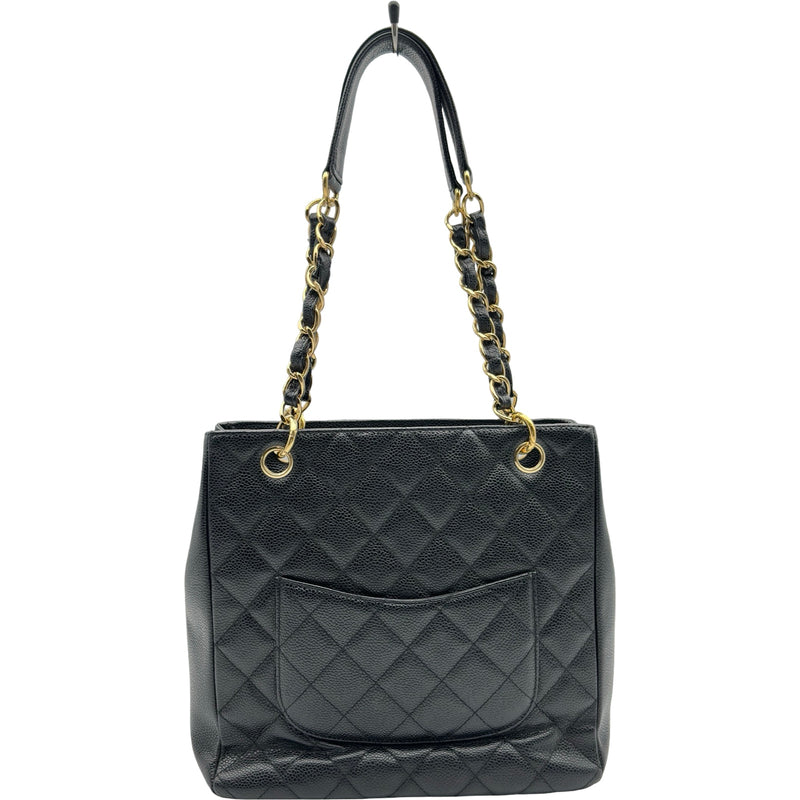 シャネル CHANEL PSTチェーントートバッグ A20994 10番台 ブラック