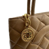 シャネル CHANEL 復刻トート A01804 7番台 ベージュ ゴールド金具 キャビアスキン レディース トートバッグ