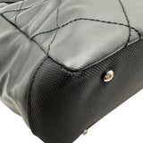 シャネル CHANEL パリビアリッツトートMM A34209 ブラック シルバー金具 コーティングキャンバス レディース トートバッグ