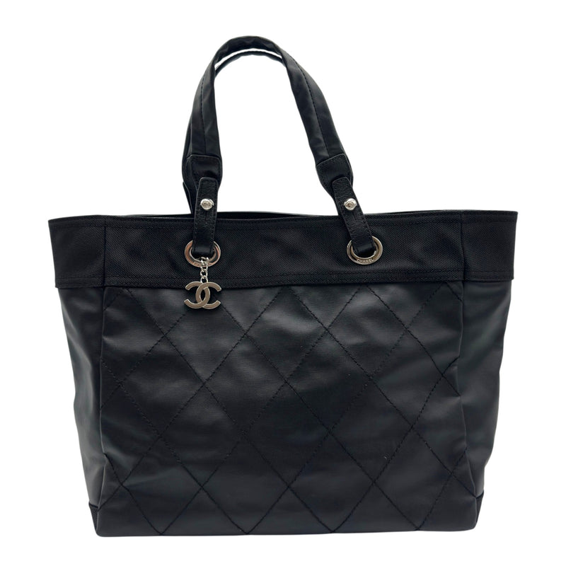 【超美品】CHANEL パリビアリッツ MM トートバッグ ブラック 黒 A4 シャネル CHANEL パリビアリッツトートMM A34209 ブラック シルバー