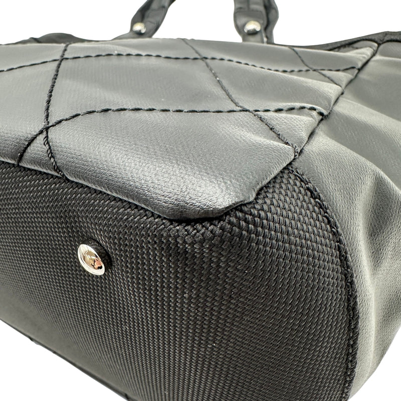 シャネル CHANEL パリビアリッツトートMM A34209 ブラック シルバー