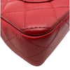シャネル CHANEL ミニマトラッセ20 A69900 30番台 レッド シルバー金具 ラムスキン レディース ショルダーバッグ