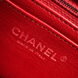 シャネル CHANEL ミニマトラッセ20 A69900 30番台 レッド シルバー金具 ラムスキン レディース ショルダーバッグ