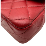 シャネル CHANEL ミニマトラッセ20 A69900 30番台 レッド シルバー金具 ラムスキン レディース ショルダーバッグ