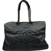 シャネル CHANEL ココマーク トートバッグ 13番台 ブラック シルバー金具 キャビアスキン レディース
