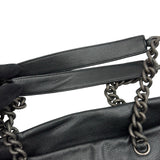 シャネル CHANEL ココマーク トートバッグ 13番台 ブラック シルバー金具 キャビアスキン レディース