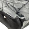 シャネル CHANEL パリビアリッツトートGM A34210 13番台 ブラック シルバー金具 コーティングキャンバス レディース トートバッグ