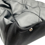 シャネル CHANEL パリビアリッツトートGM A34210 13番台 ブラック シルバー金具 コーティングキャンバス レディース トートバッグ