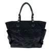 シャネル CHANEL パリビアリッツトートGM A34210 13番台 ブラック シルバー金具 コーティングキャンバス レディース トートバッグ