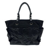 シャネル CHANEL パリビアリッツトートGM A34210 13番台 ブラック シルバー金具 コーティングキャンバス レディース トートバッグ