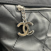 シャネル CHANEL パリビアリッツトートGM A34210 13番台 ブラック シルバー金具 コーティングキャンバス レディース トートバッグ