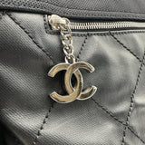 シャネル CHANEL パリビアリッツトートGM A34210 13番台 ブラック シルバー金具 コーティングキャンバス レディース トートバッグ
