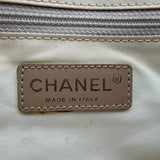 シャネル CHANEL ニュートラベルライントートMM A15991 8番台 ベージュ ナイロンジャガード/レザー レディース トートバッグ