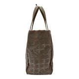 シャネル CHANEL ニュートラベルライントートMM A15991 8番台 ベージュ ナイロンジャガード/レザー レディース トートバッグ