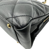 シャネル CHANEL マトラッセ チェーントートバッグ A67294 18番台 ブラック ゴールド金具 キャビアスキン レディース トートバッグ