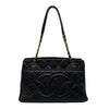 シャネル CHANEL マトラッセ チェーントートバッグ A67294 18番台 ブラック ゴールド金具 キャビアスキン レディース トートバッグ