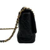シャネル CHANEL CHANEL19 バッグ AS1160 ブラック ゴールド/シルバー金具 シャイニーラムスキン レディース ショルダーバッグ