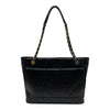 シャネル CHANEL ココマーク チェーントートバッグ AS1875 30番台 ブラック ゴールド/シルバー金具 シャイニーエイジドカーフ レディース トートバッグ