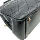 シャネル CHANEL ビジネスアフィニティ スモールショッパー A93750 ブラック ゴールド金具 キャビアスキン レディース ショルダーバッグ
