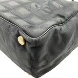 シャネル CHANEL ニュートラベルライントートMM A15991 8番台 ブラック ナイロン レディース トートバッグ