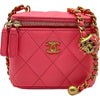 シャネル CHANEL スモール バニティバッグ AP1447 32番台 ピンク ゴールド金具 ラムスキン レディース ショルダーバッグ