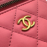 シャネル CHANEL スモール バニティバッグ AP1447 32番台 ピンク ゴールド金具 ラムスキン レディース ショルダーバッグ