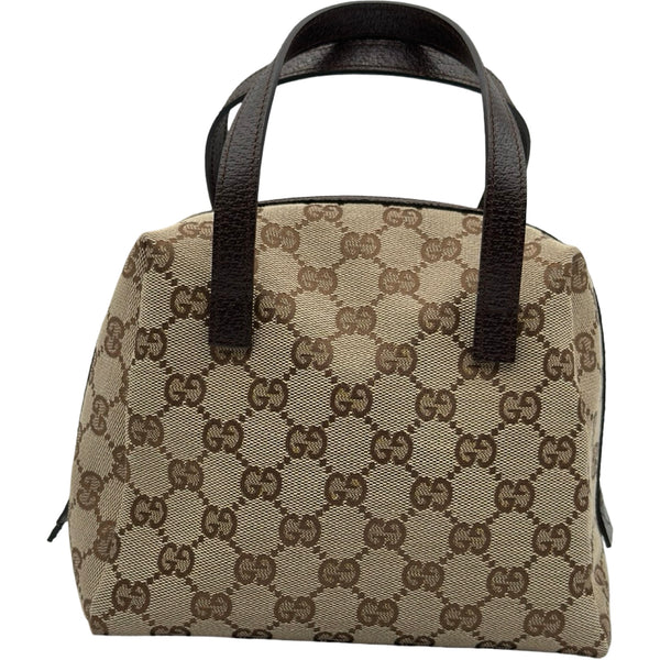 『美品』GUCCI(グッチ)ハンドバッグ GGキャンバス グッチ GUCCI GGキャンバス ハンドバッグ 124542 ベージュ レディース
