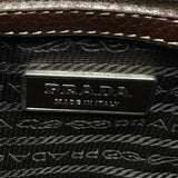 プラダ PRADA レザー ショルダーバッグ ブラウン レディース クロスボディ