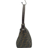 フェンディ FENDI マンマ ハンドバッグ ブラウン ナイロン キャンバス レディース