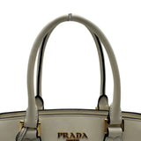 プラダ PRADA サフィアーノ トートバッグ 1BA164 ホワイト サフィアーノレザー レディース ショルダーバッグ