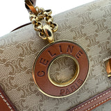 セリーヌ CELINE トップハンドルバッグ ベージュ PVC レディース ショルダーバッグ