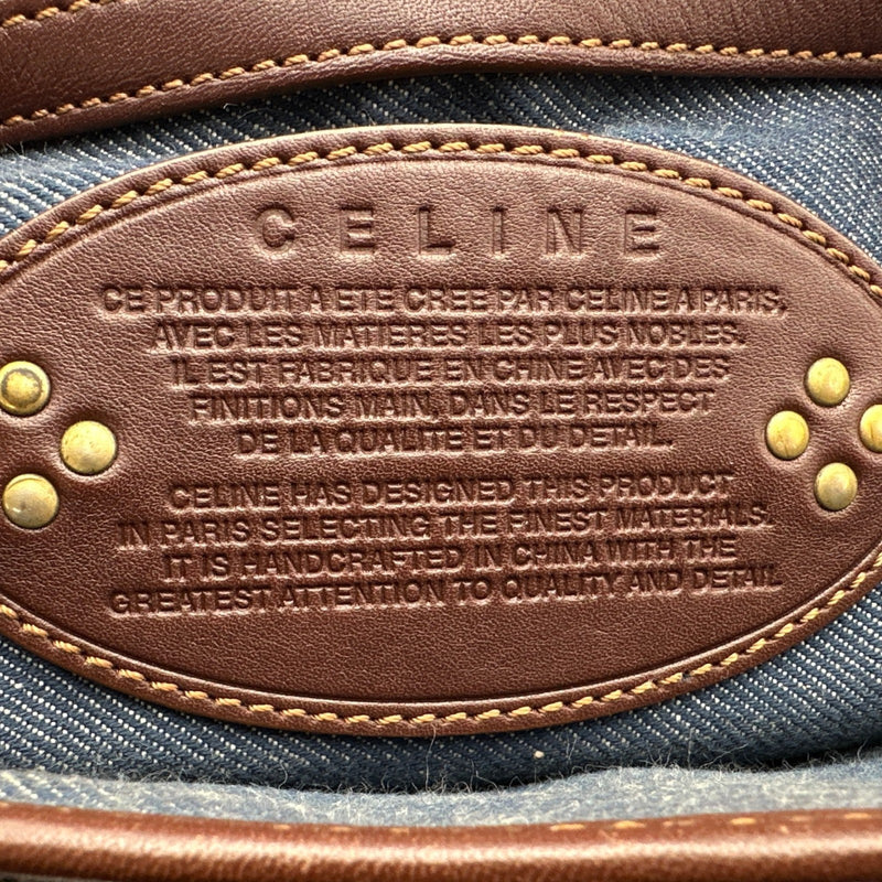 セリーヌ CELINE マカダムデニム ブギーバッグ ブルー デニム