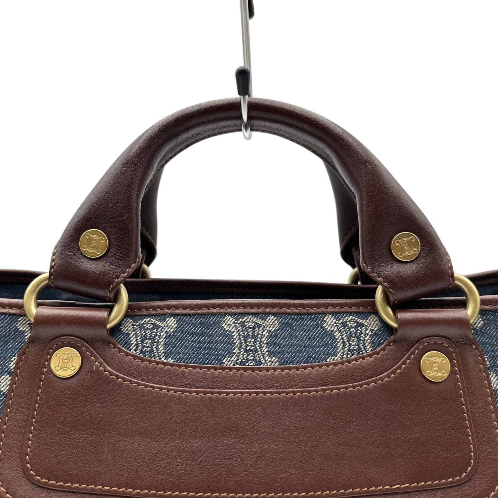 セリーヌ CELINE マカダムデニム ブギーバッグ ブルー デニム