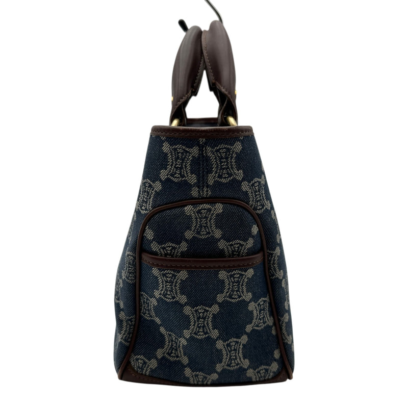 セリーヌ デニム ブギーバッグ パリマカダム ハンドバッグ トリオンフ セリーヌ CELINE マカダムデニム ブギーバッグ ブルー デニム