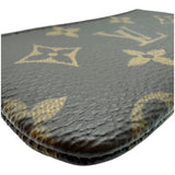 ルイ・ヴィトン LOUIS VUITTON ポシェット・クレ M62650 ブラウン モノグラム/レザー レディース コインケース