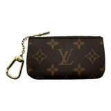 ルイ・ヴィトン LOUIS VUITTON ポシェット・クレ M62650 ブラウン モノグラム/レザー レディース コインケース