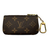 ルイ・ヴィトン LOUIS VUITTON ポシェット・クレ M62650 ブラウン モノグラム/レザー レディース コインケース