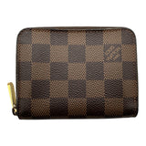 ルイ・ヴィトン LOUIS VUITTON ジッピー・コインパース N63070 ブラウン ダミエ/レザー レディース コインケース