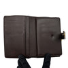ルイ・ヴィトン LOUIS VUITTON ポルトフォイユ・ヴィエノワ N61674 ブラウン ダミエ/レザー レディース 二つ折り財布